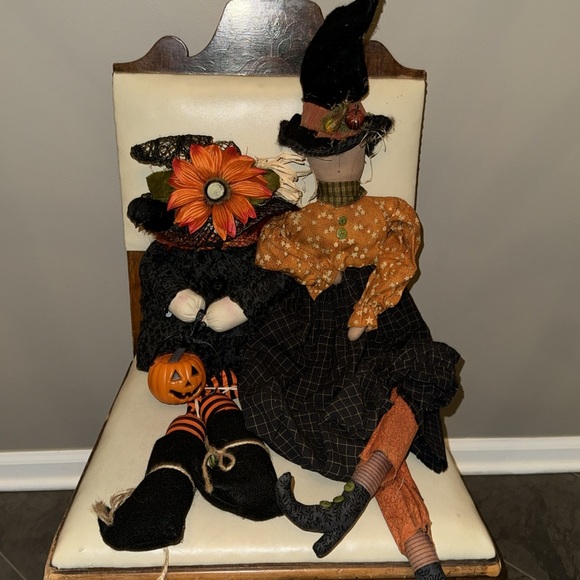 Halloween 🎃host pick🎃👻 NWOT holiday handcrafted Shabby Chic doll - Picture 10 of 10